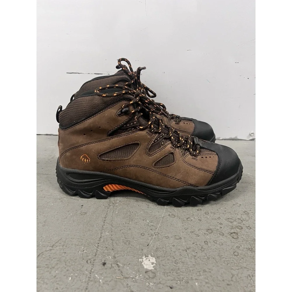 Wolverine Men's Brown Safety Toe Work Boots Waterproof Hiking Workwear Size 9.5M